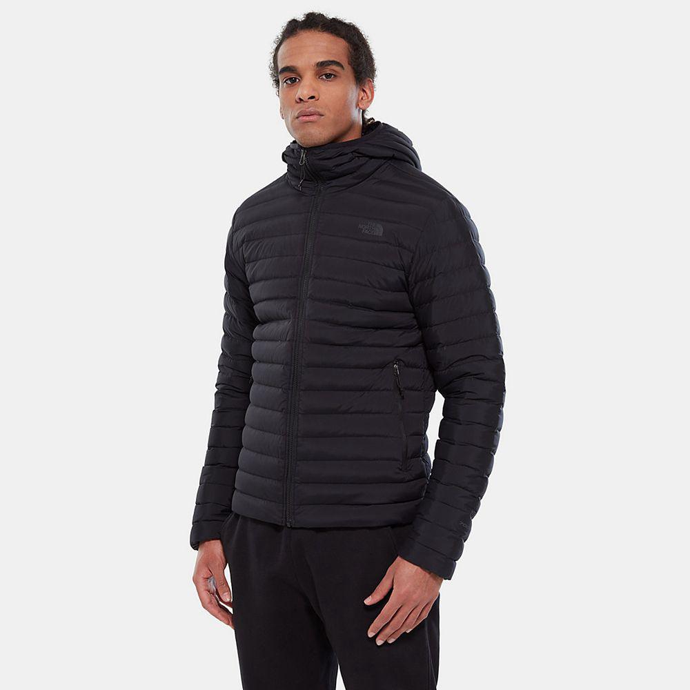 The North Face Stretch Hooded Ανδρικα Μπουφάν Πουπουλένια - Μαυρα (LIPC23698)
